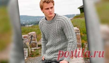 Мужской пуловер | Loveknitting.ru