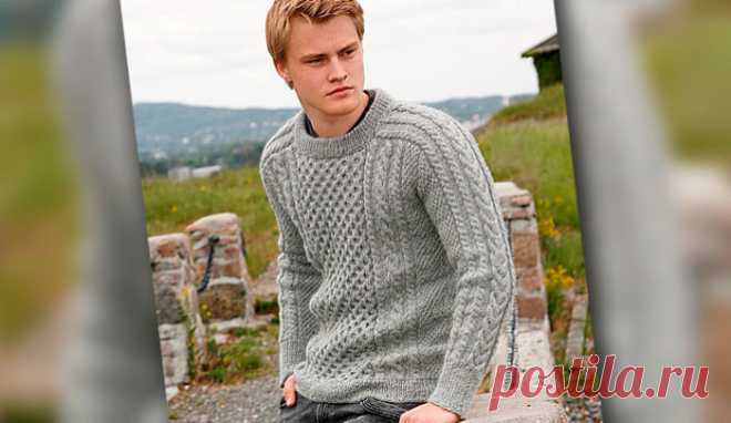 Мужской пуловер | Loveknitting.ru