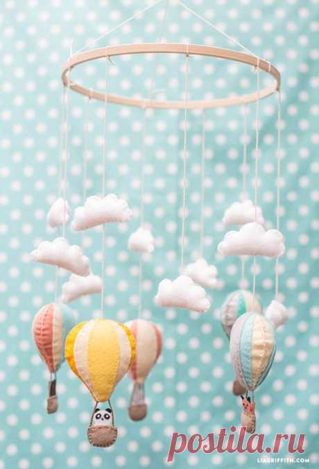 Hot Air Balloon Baby Mobile - Lia Griffith