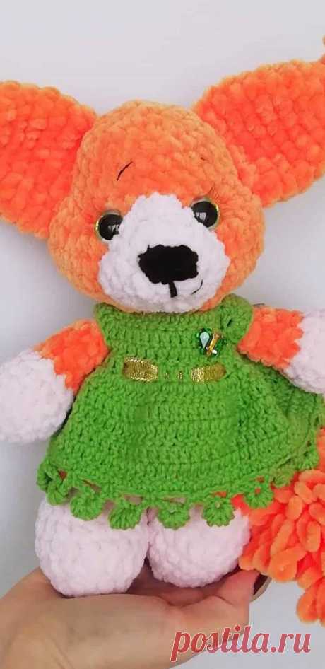 PDF Белка Фыфка крючком. FREE crochet pattern; Аmigurumi animal patterns. Амигуруми схемы и описания на русском. Вязаные игрушки и поделки своими руками  #amimore - белка, белочка.