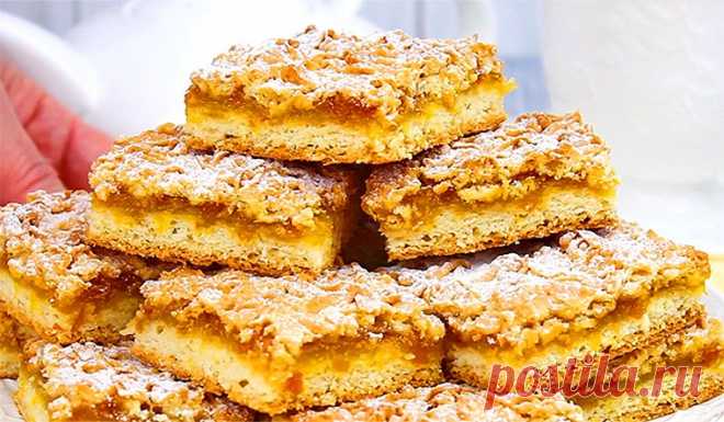 Венское песочное печенье с джемом (тертый пирог)