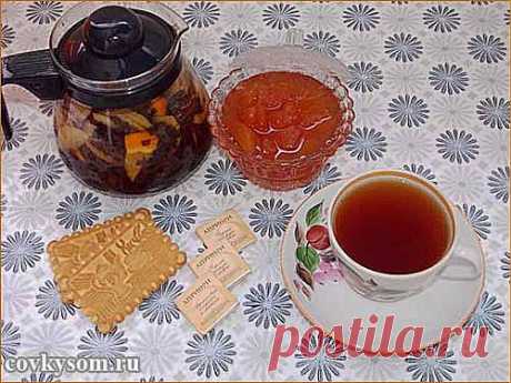 Рецепт яблочного чая с корицей и апельсином