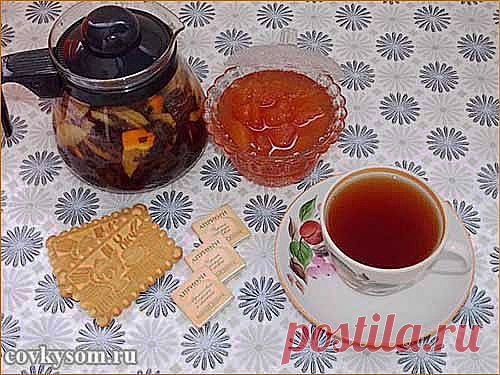 Рецепт яблочного чая с корицей и апельсином