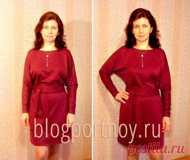 [Шитье] Платье с рукавом "летучая мышь" за полдня. Мастер-класс