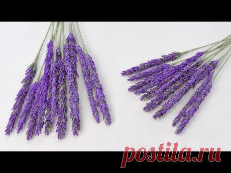Лаванда из гофрированной бумаги. Поделки и декор своими руками. 5 minute crafts
