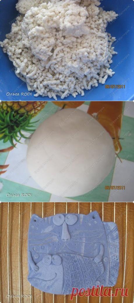 Приготовление солёного теста по нестандартному рецепту.