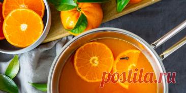 МАНДАРИНОВЫЙ ПУНШ С ОБЛЕПИХОЙ И ДЖИНОМ