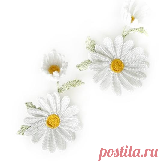 Ромашка крючком. Схемы и мастер-классы