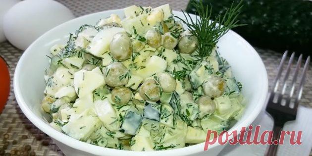 7 салатов с горошком на каждый день