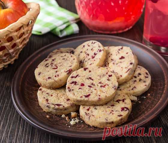 Клюквенно-апельсиновое печенье | Вкусный блог - рецепты под настроение