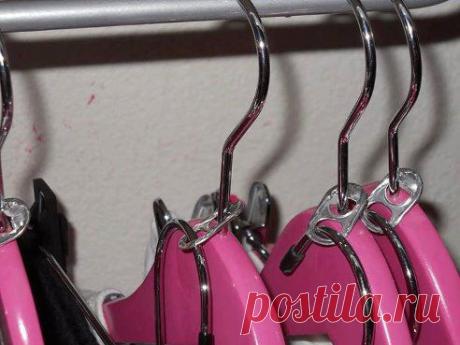 Смотрите, как легко сделать "двухэтажную" вешалку!
