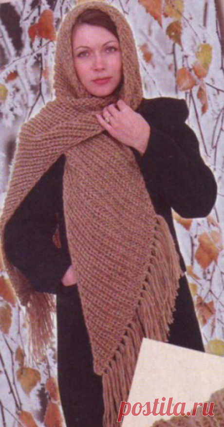 Женский капор спицами Женский капор, вязаный спицами