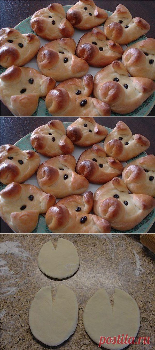 Поросята булочки.