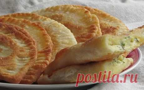 ЧЕБУРЕКИ НА КЕФИРЕ С КАРТОШЕЧКОЙ И СЫРОМ!!!