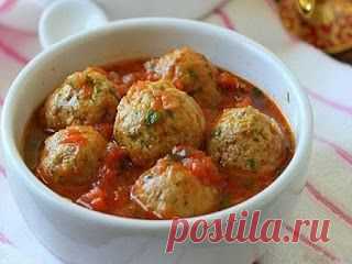 ✓ Вкусняшки! - Recept-dnja.blogspot.com: Тефтели из говяжьего фарша с сыром в томатном соусе