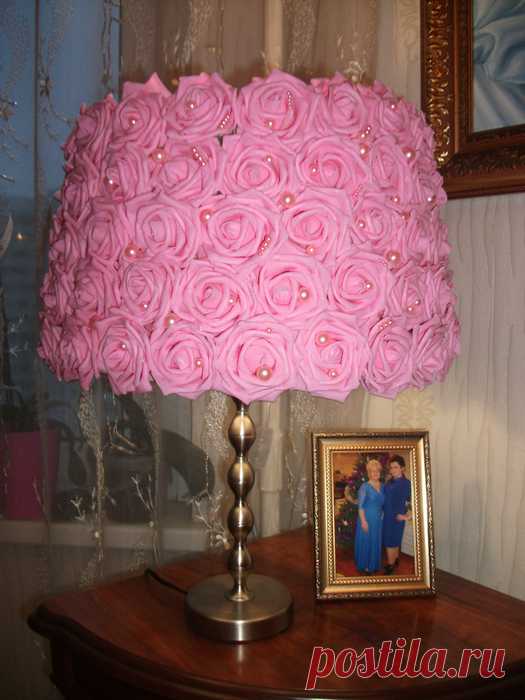 Декор торшера своими руками