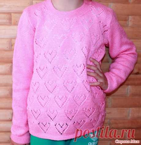 Кофточка из полушерсти на девочку - Вязание - Страна Мам
