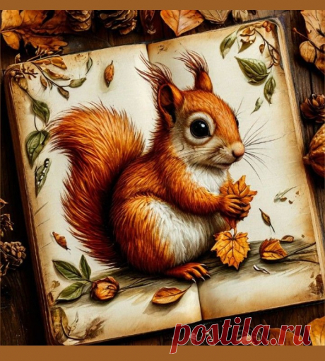 Для души, хобби, увлечения, природа, арт природа,, дизайн, белочка, осень