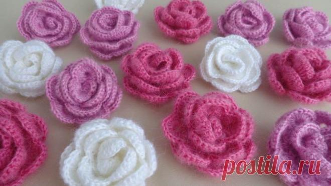 Роза крючком: 50 схем с уроками, как связать красивую розу. Бесплатный пошаговый мастер-класс с фото и подробным описанием для начинающих