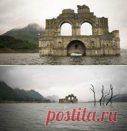 Затопленный 400-летний храм всплыл в Мексике из-за засухи