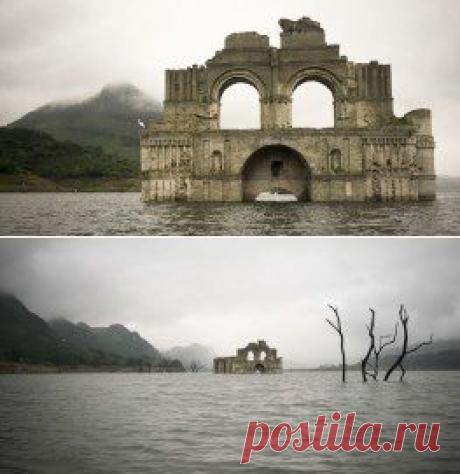 Затопленный 400-летний храм всплыл в Мексике из-за засухи