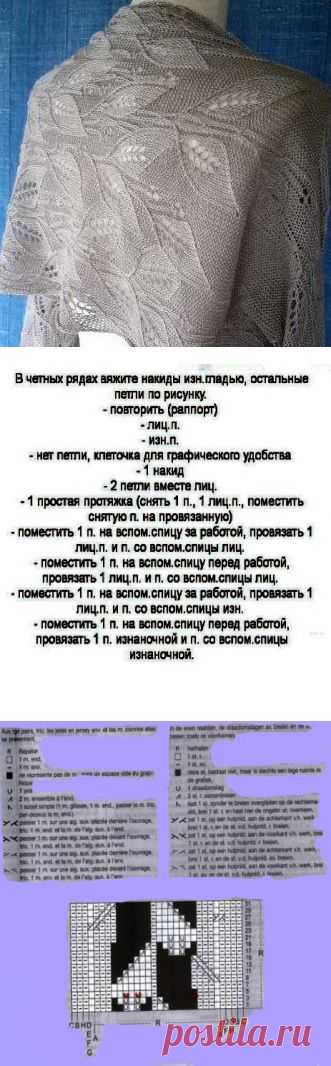 Палантин "Традесканция"