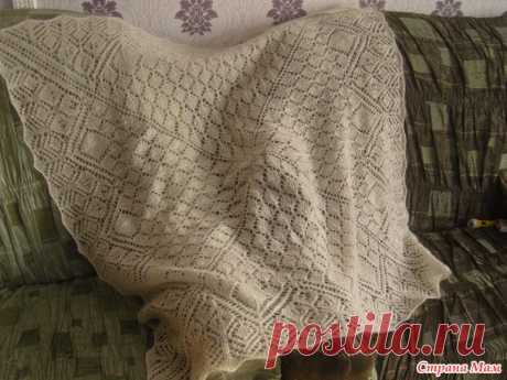 Шаль &quot;Сапфир&quot; в белом - Хенд-Мейд | HANDMADE - Страна Мам