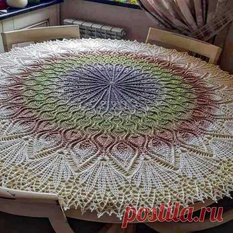 Шикарная салфетка крючком