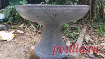 Как сделать имитацию природного камня на бетоне Чтобы придать бетонному изделию (балясины, столбы, чаши, опоры для садовых скамеек и т. д.) более благородный вид, можно воспользоваться одним простым