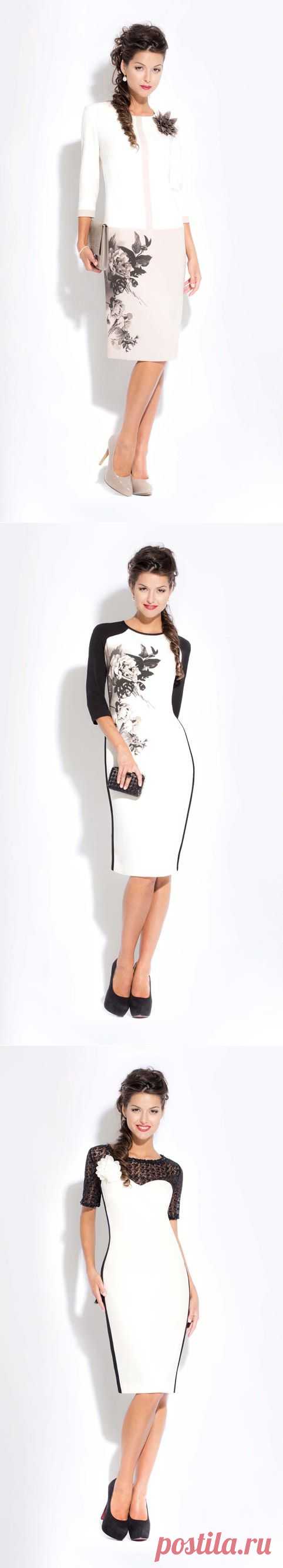 Платья для полненьких девушек и женщин белорусской компании Faufilure. Осень 2013 | Полная модница