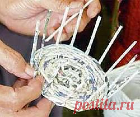 Основы плетения из газет и журналов.