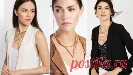 Украшения - какие купить и с чем носить: колье, ожерелья, цепочки. Названия украшения