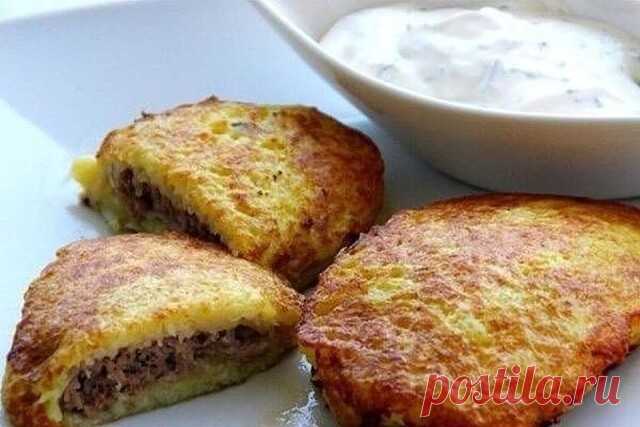 «Фаршированные драники» — Домашняя кулинария