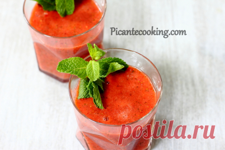 Смузі з полуницею та імбиром | Picantecooking
