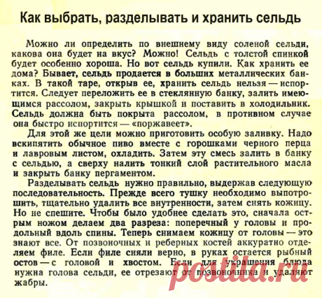 Как выбрать, разделывать и хранить сельдь