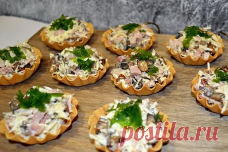 Закуски в тарталетках с разными начинками, рецепты с фото, видео