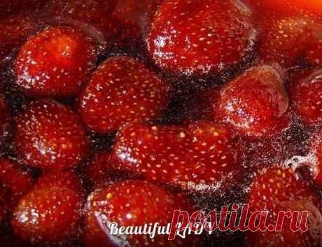 КЛУБНИЧНОЕ ВАРЕНЬЕ БЕЗ ВАРКИ ЯГОД. | Самые вкусные рецепты