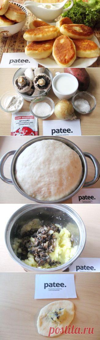 Жареные пирожки с картофелем и грибами - рецепт с фотографиями