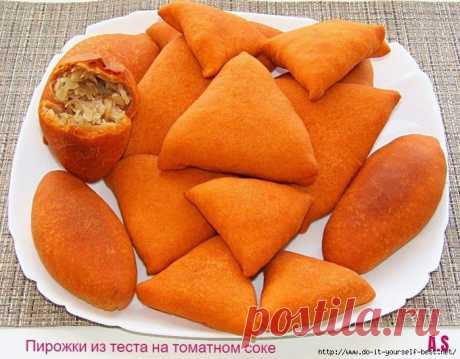ТЕСТО ДЛЯ ПИРОЖКОВ НА ТОМАТНОМ СОКЕ