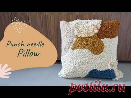 DIY HOME DECOR - Punch needle pillow tutorial - BOHO style