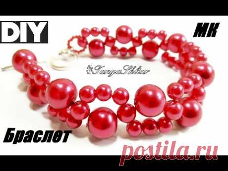 Браслет из Бусин Своими Руками/Колье из бусин Мастер Класс/ Necklace of beads / Bead Bracelet!