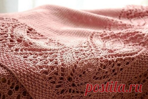 Красивая кайма спицами