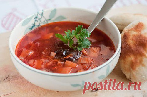 3 рецепта легкого и вкусного постного борща / Простые рецепты