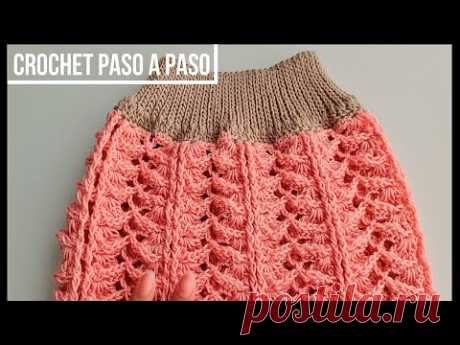 "COMO TEJER FALDA A GANCHILLO en TODAS LAS TALLAS" | CROCHET PASO A PASO