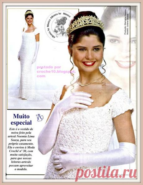 СВАДЕБНОЕ ПЛАТЬЕ КРЮЧКОМ.