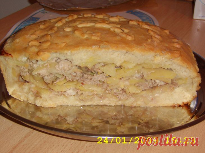 Пирог с мясом и... » Харчевня.ру