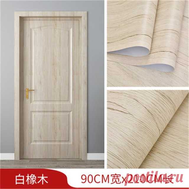 90x210 см белые ПВХ дверные обои деревянные зерновая наклейка домашний декор самоклеящиеся водонепроницаемые фрески для мебели двери декоративные наклейки | Дом и сад | АлиЭкспресс