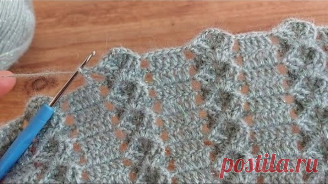 Easy Crochet Knitting Pattern Pattern - Çok Kolay Tığ işi Gelin Yeleği Şal Örgü Modeli..
