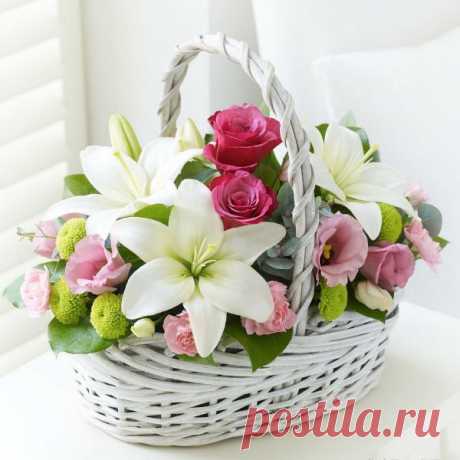 Красивые букеты из живых цветов