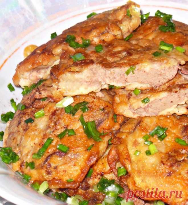 Куриная печень в сметано-чесночном кляре
